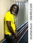 Small photo of Johannesburg, South Africa - February 17, 2014: African Artist Tiken Jah Fakoly from Cote d'Ivoire posing for a photo