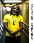 Small photo of Johannesburg, South Africa - February 17, 2014: African Artist Tiken Jah Fakoly from Cote d'Ivoire posing for a photo