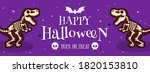 happy halloween banner vector... | Shutterstock .eps vector #1820153810