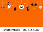 happy halloween background... | Shutterstock .eps vector #1834156609