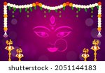 happy navratri background... | Shutterstock .eps vector #2051144183