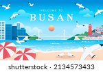 Welcome To Busan Poster Vector...