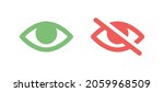 hide  show symbol vector... | Shutterstock .eps vector #2059968509