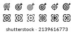 target icon set. goal  aim ... | Shutterstock .eps vector #2139616773