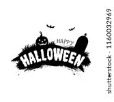 happy halloween. vector holiday ... | Shutterstock .eps vector #1160032969