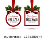 Set Of Christmas Sale Stickers...