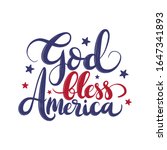 god bless america. vector... | Shutterstock .eps vector #1647341893