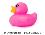 Rubber Bath Duck Isolated On...