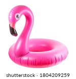Beach Flamingo. Pink Pool...