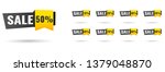 sale tags set vector badges... | Shutterstock .eps vector #1379048870