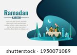 happy ramadan mubarak greeting... | Shutterstock .eps vector #1950071089