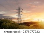 High voltage electric tower...
