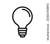light bulb icon. lightbulb icon.... | Shutterstock .eps vector #2030193893