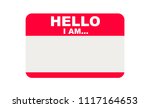 Hello  I Am...  Sticker Vector
