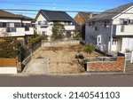 Small photo of Vacant lot after dismantling to rebuild a house in a residential area