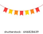 Colorful paper bunting party...