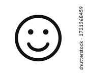 smile icon vector. face... | Shutterstock .eps vector #1721368459