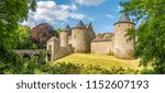 Panoramic view at the Castle of Corroy le Chateau in the province of Namur, Belgium 