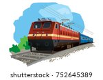 Illustration Of Indian Train