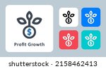 profit growth icon   vector... | Shutterstock .eps vector #2158462413