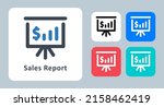 sales report icon   vector... | Shutterstock .eps vector #2158462419