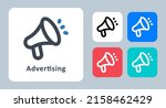 advertising icon   vector... | Shutterstock .eps vector #2158462429