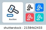 auction icon   vector... | Shutterstock .eps vector #2158462433