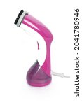 Small photo of Decker Handheld Portable Garment Steamer 1500 Watts with Anti Calk (Violet)