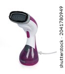 Small photo of Decker Handheld Portable Garment Steamer 1500 Watts with Anti Calk (Violet)