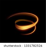 golden glowing shiny spiral... | Shutterstock .eps vector #1331782526