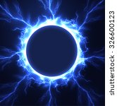 lightning vector round text... | Shutterstock .eps vector #326600123