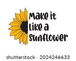 sunflower quote vector... | Shutterstock .eps vector #2024246633