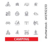 camping  family travel ... | Shutterstock .eps vector #641932153