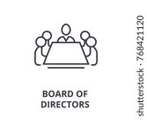 Board Of Directors Line Icon ...