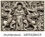 Indian Temple Wall Carving...