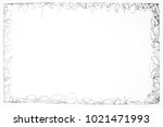 black pencil on white paper     ... | Shutterstock . vector #1021471993