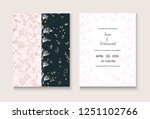 wedding invitation card marble... | Shutterstock .eps vector #1251102766