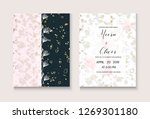 wedding invitation card marble... | Shutterstock .eps vector #1269301180