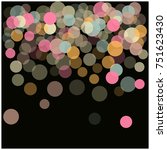 festive confetti. round circles ... | Shutterstock .eps vector #751623430