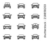 car icons set. | Shutterstock .eps vector #218858203