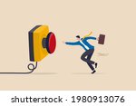 push button call for emergency... | Shutterstock .eps vector #1980913076