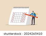 4 day work week  reduce working ... | Shutterstock .eps vector #2024265410