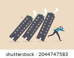 real estate or property debt... | Shutterstock .eps vector #2044747583