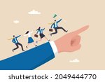 leadership to lead team members ... | Shutterstock .eps vector #2049444770