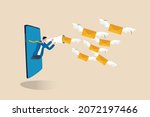 email marketing campaign ... | Shutterstock .eps vector #2072197466