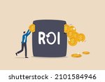 roi  return on investment... | Shutterstock .eps vector #2101584946