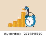 long term investing or savings... | Shutterstock .eps vector #2114845910