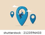 remote job or distance work ... | Shutterstock .eps vector #2123596433