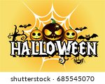 halloween cartoon | Shutterstock .eps vector #685545070