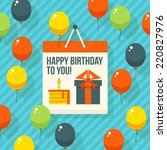  birthday  anniversary  jubilee ... | Shutterstock .eps vector #220827976